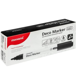 Marker specjalistyczny Akrylowy Deco Marker 2080154607 wkład biały okrągła końcówka Monami (160-2514)