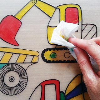 Podkład na biurko FUNNY MAT TRANSPARENT CIĘŻARÓWKA sfu1112 polipropylen PP [mm:] 335x480 Strigo (8681379311120)