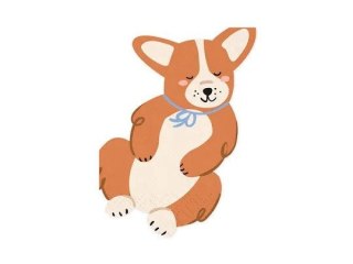 Serwetki Corgi, 11x15 cm, mix mix papier [mm:] 110x150 Partydeco (SPK40)