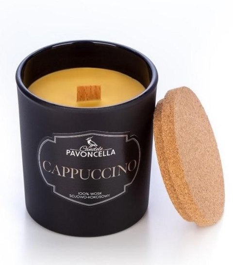 Świeczka ozdobna Classico Cappuccino czarna 135g Pavoncella (5905711530059)