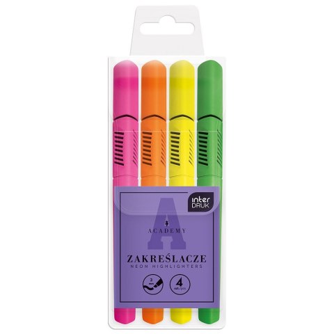 Zakreślacz neonowe 5902277350022 wkład mix 1,0-3,0mm Interdruk (4KOL)