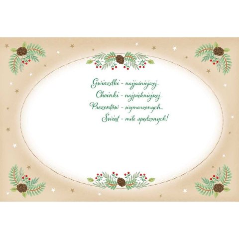 Kartka składana BN z zawieszka CHOINKA B6 Henry (5905701483518)