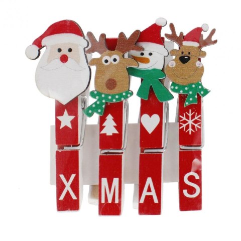 Klamry BN czerwony 4 szt Craft With Fun (545856)