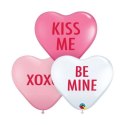 Balon kształty serca mix 50 szt Godan (97266)