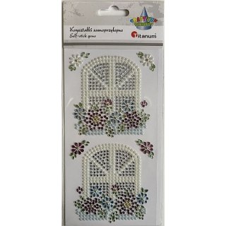 Kryształki Craft-Fun Series okna ze skrzyniami kwiatów mix Titanum (24MH03221)