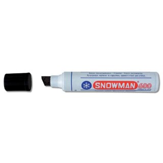 Marker permanentny Jumbo czarny wkład czarny 2-1.1mm ścięta końcówka Snowman