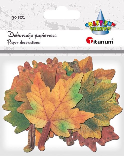 Ozdoba papierowa Titanum Craft-Fun Series liście (24XQ0501-10)