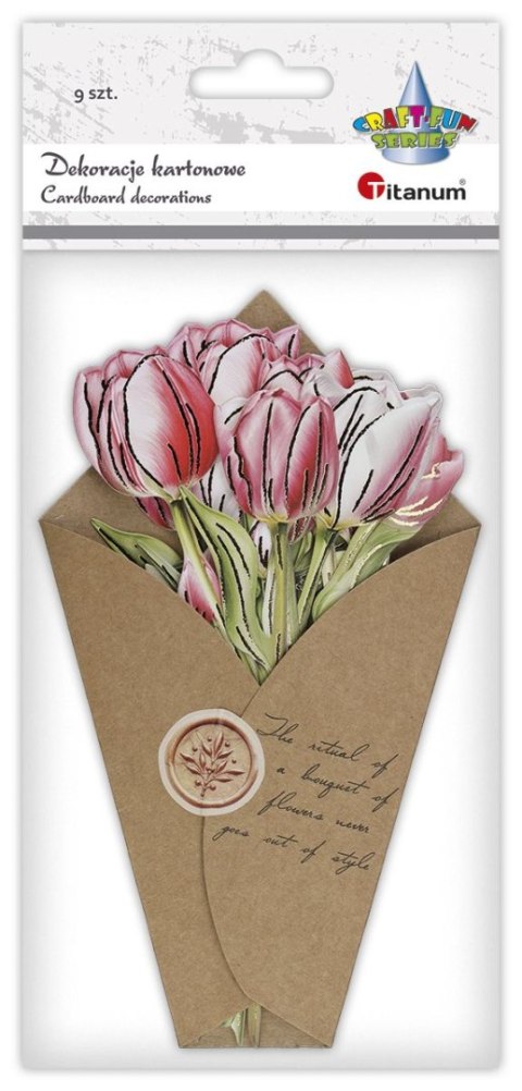 Ozdoba papierowa Titanum Craft-Fun Series Flower Letter tulipany (24XQ0501-11)