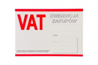 Druk offsetowy A4 rejestr zakupów VAT A4 20k. Stolgraf (P3)