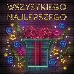 Kartka składana Henry KW PREZENT NEON kw (5905701483631)