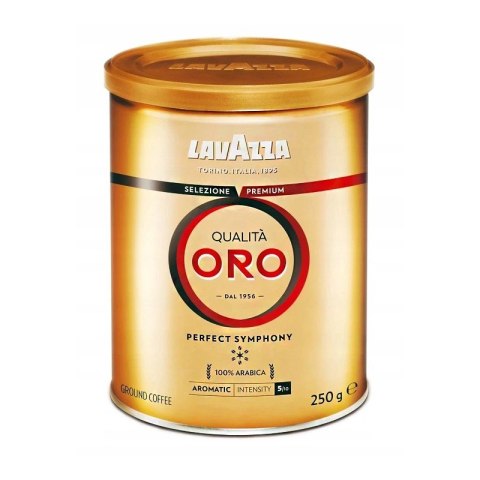 Kawa Lavazza Qualita Oro | 250g | mielona | puszka rynek zachodni | karton 12 sz