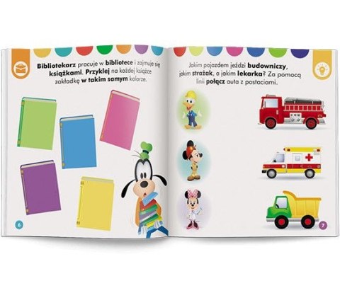 Książka dla dzieci Disney Maluch. Elementarz zawodów. Ćwiczenia Ameet (HOP 9206)