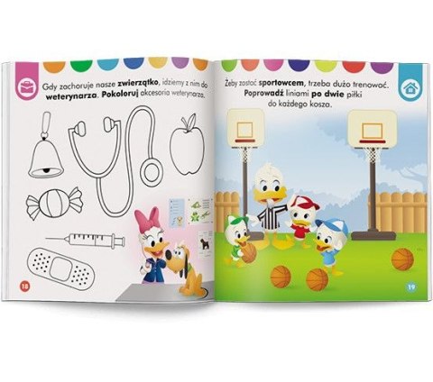 Książka dla dzieci Disney Maluch. Elementarz zawodów. Ćwiczenia Ameet (HOP 9206)