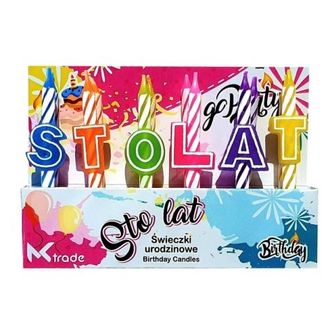 Świeczka urodzinowa Go Party sto lat (SH-096) Świeczka urodzinowa Go Party sto lat (SH-096)