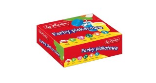Farby plakatowe 9560376 kolor: mix 20ml 6 kolor. Herlitz (300022451)