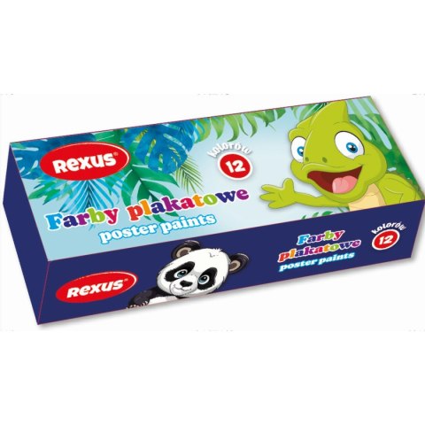 Farby plakatowe Rexus kolor: mix 20ml 12 kolor. (3448) Farby plakatowe Rexus kolor: mix 20ml 12 kolor. (3448)
