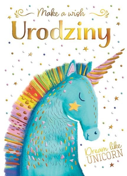 Kartka składana B6 Jednorożec z gwiazdą B6 Henry (5905701483686)