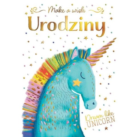 Kartka składana B6 Jednorożec z gwiazdą B6 Henry (5905701483686)