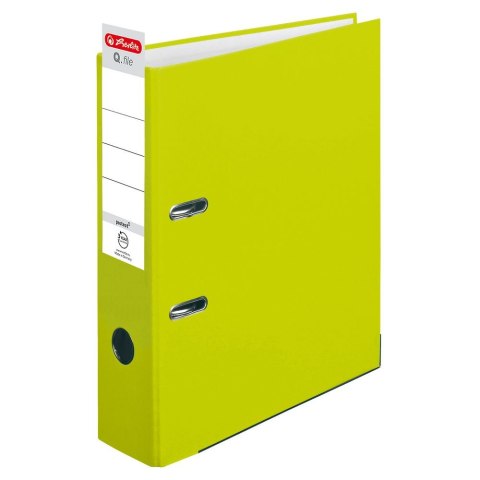 Segregator dźwigniowy Q.file 50022489 A4 80mm Zielony Herlitz (300005281)
