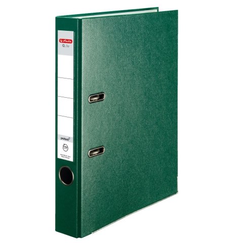 Segregator dźwigniowy Q. file Standard 0011167509 A4 50mm zielony Herlitz (300003091)