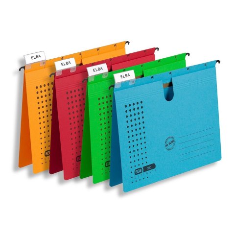 Skoroszyt Chic Ultimate wiszący A4 niebieski karton 230g Elba (100552091)