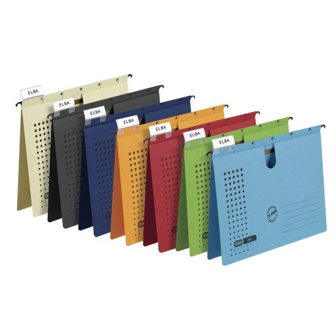 Skoroszyt Chic Ultimate wiszący A4 zielony karton 240g Elba (100552096)