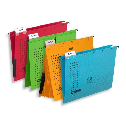 Skoroszyt Chic Ultimate wiszący A4 żółty karton 230g Elba (100552095)