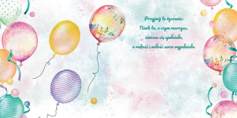 Kartka składana KW bukiet balonów II kw Henry (5905701488087)