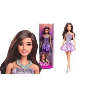 Lalka Fashionistas brązowe włosy, cekinowa sukienka [mm:] 290 Barbie (HYT92)