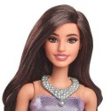 Lalka Barbie Fashionistas brązowe włosy, cekinowa sukienka [mm:] 290 (HYT92)