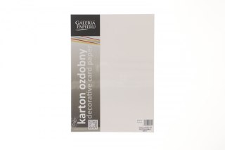 Papier ozdobny (wizytówkowy) A4 płótno białe biały 240g Galeria Papieru (202121)