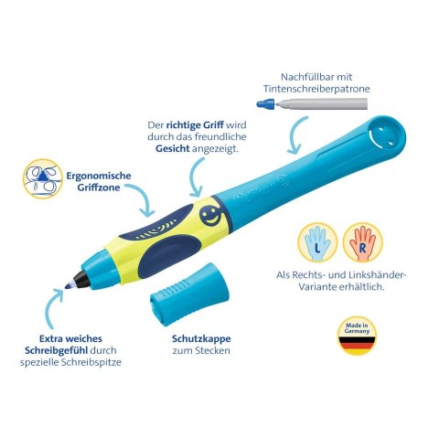 Pióro kulkowe Dla Leworęcznych Griffix 820479 niebieskie wkład niebieskie Pelikan (400195785)