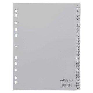 Przekładka numeryczna A4 szara Durable (652310)