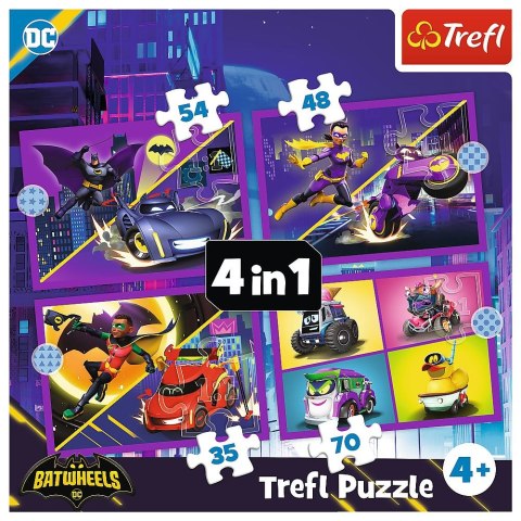 Puzzle Poznaj Batwheels 4w1 el. Trefl (34658)