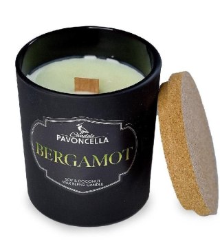 Świeczka ozdobna Classico Bergamot czarna 135 g Pavoncella (5906492907009)
