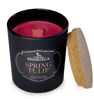 Świeczka ozdobna Classico Spring Tulip czarna 135 g Pavoncella (5905711530998)