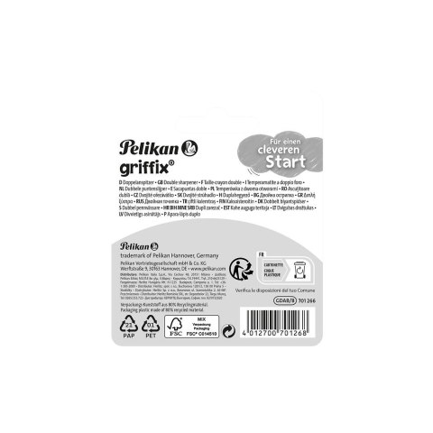 Temperówka Griffix niebieska niebieski plastikowa Pelikan (300008246)