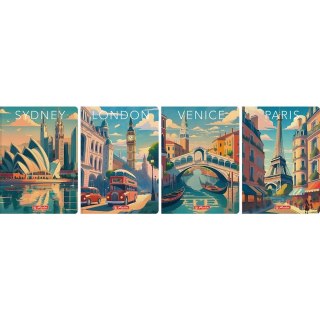 Brulion A5 Retro City 96k. 70g krata Herlitz (400196840)