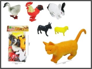 Figurka Zwierzęta domowe 6 szt 9-12 cm Hipo (H13807)