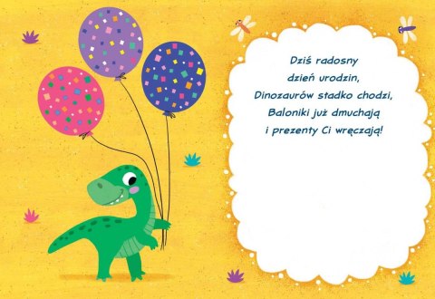 Kartka składana B6 2 DINOZAURY B6 Henry (5905701485239)