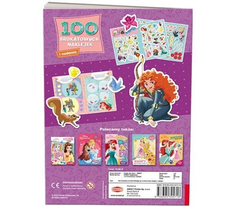 Książka dla dzieci Ameet Disney Księżniczka. 100 brokatowych naklejek (NB 9108) Książka dla dzieci Ameet Disney Księżniczka. 100 brokatowych naklejek (NB 9108)