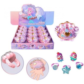 Pierścionek zestaw w bransoletce z muszli Trifox (A-1192)