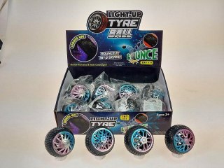 Piłeczka ze światłem śred.6,5cm, dobrze odbijająca się Adar (616905)