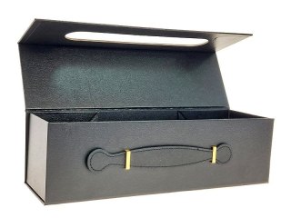 Pudełko na prezent do samodzielnego składania, na wino, czarne [mm:] 335x105x 100 Adar (617902)