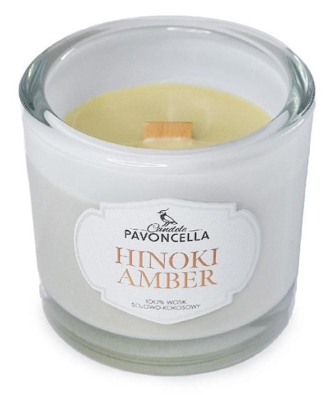 Świeczka ozdobna Pavoncella Classico Hinoki Amber biała 170g (5905711530509) Świeczka ozdobna Pavoncella Classico Hinoki Amber biała 170g (5905711530509)