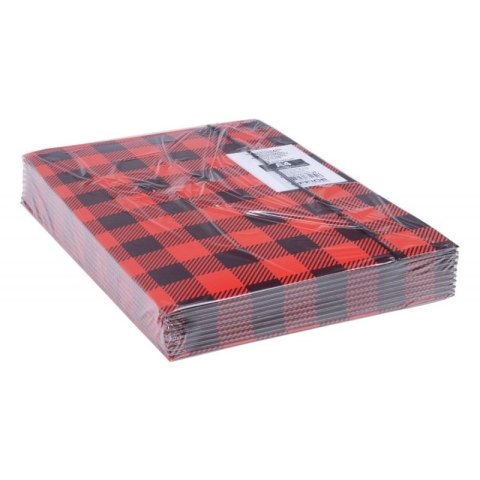 Teczka kartonowa na gumkę w kratę A4 mix 320g Office Products (21191341-99)