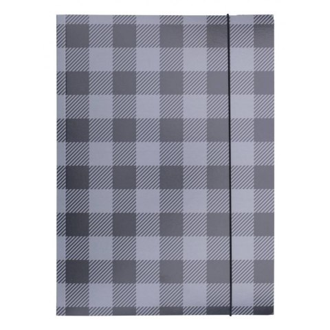 Teczka kartonowa na gumkę w kratę A4 mix 320g Office Products (21191341-99)