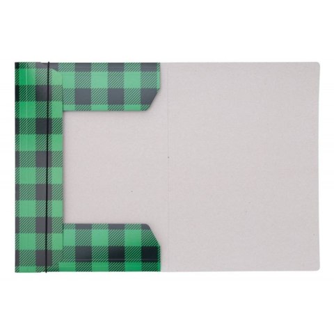 Teczka kartonowa na gumkę w kratę A4 mix 320g Office Products (21191341-99)