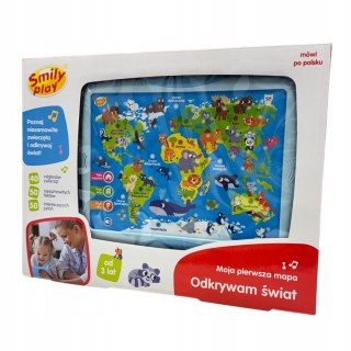 Zabawka edukacyjna Moja pierwsza mapa Odkrywam Świat Smily Play (SP98303)