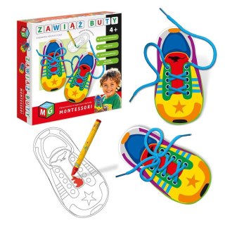 Zabawka kreatywna MONTESSORI -ZABAWKA EDUKACYJNA ZAWIĄŻ BUTY Multigra